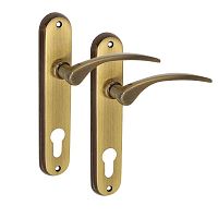 Ручки на планці Єва 72 W OGR бронза